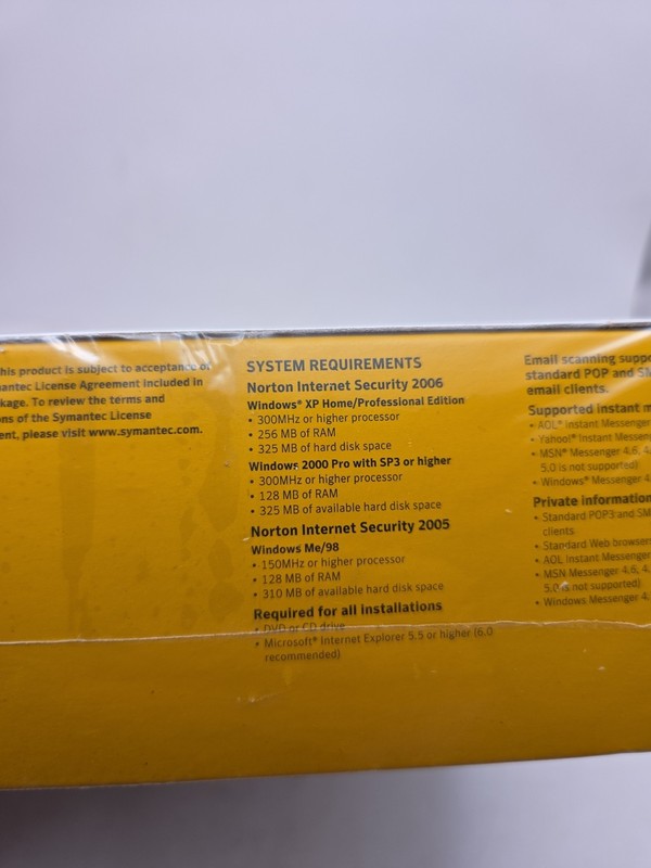 Norton Internet Security 2006 - BRAND NEW SEALED WINDOWS Xp/2000 gallery