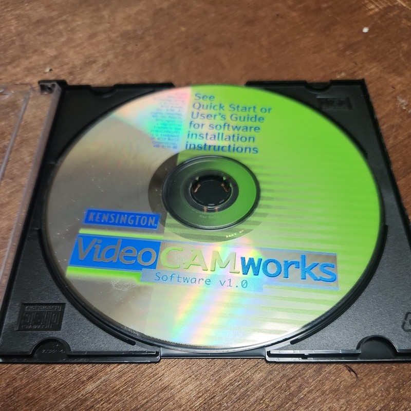 ACCO Kensington Video CAMworks Software Version 1.0 PC Computer Web Camera Disk
