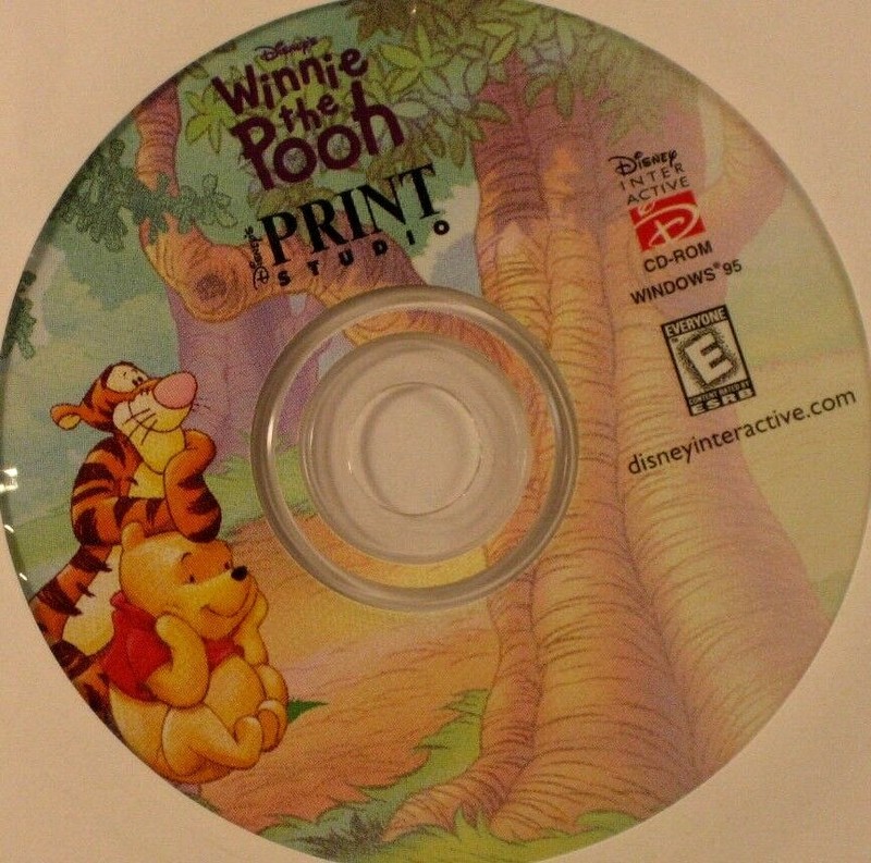 Winnie the Pooh Disney’s Print Studio CD-ROM DISC ONLY #72B