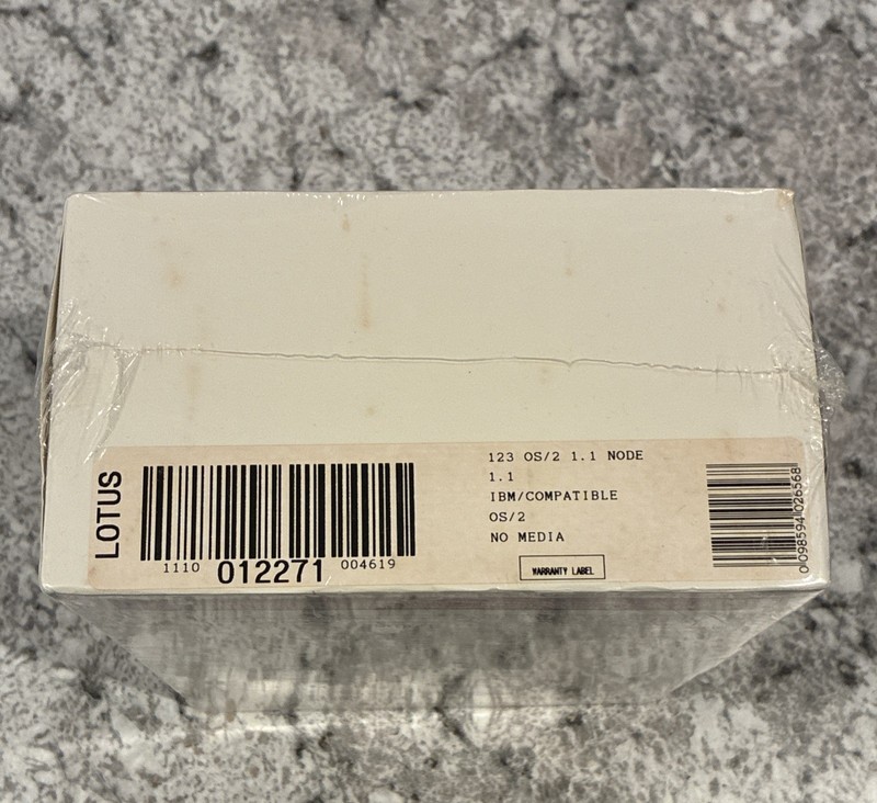 1991 Lotus 123 Release 1.1 OS/2 Brand New Factory Sealed gallery