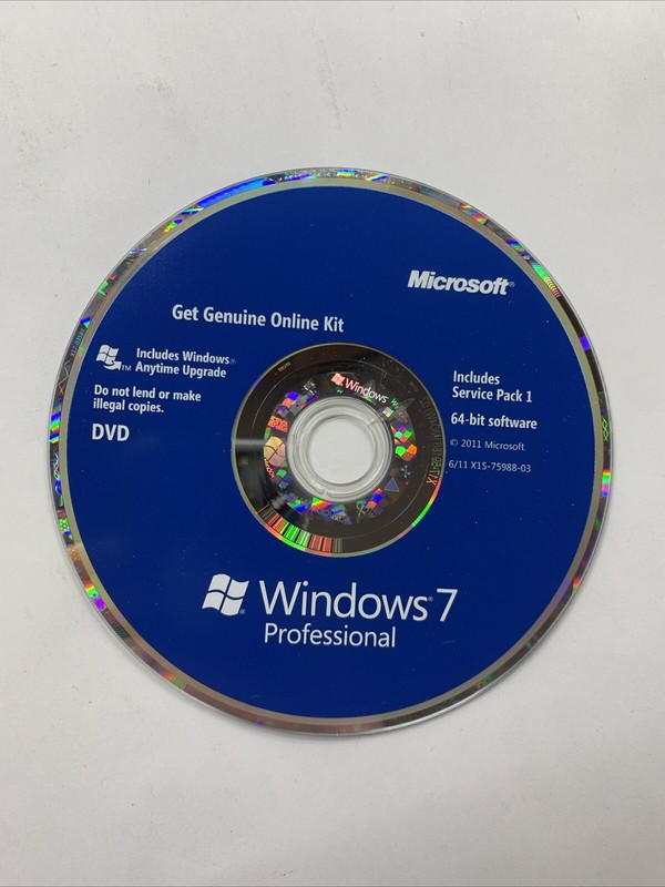 MICROSOFT Windows Pro 7 SP1 32-bit and 64-bit Software- Get Genuine Online Kit gallery