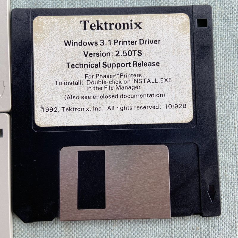 Tektronix Phaser PXi Printer Tools Driver Utilities Windows 3.0 v2.1 1991 1992 gallery