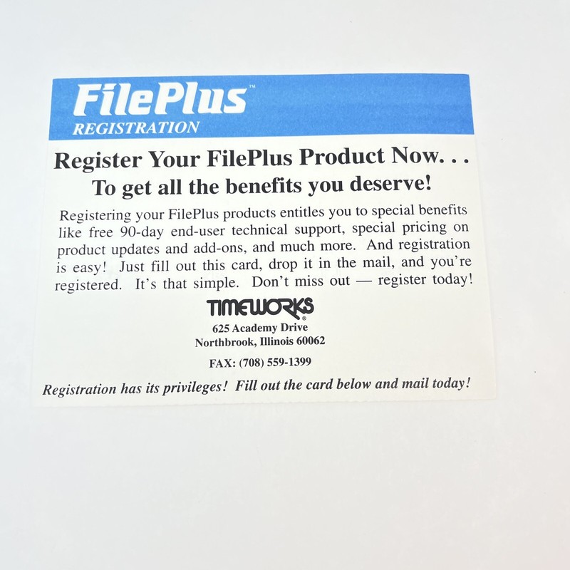 Timeworks Greengage FilePlus Windows IBM Computer Software Vintage 1993 gallery