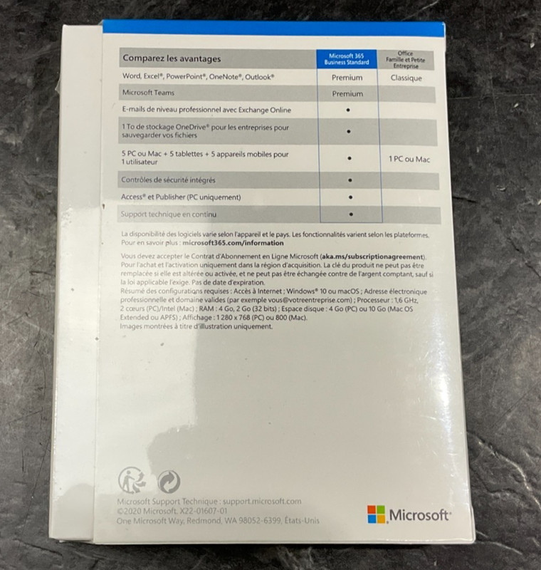 Microsoft 365 Business Standard 1 year Subscription French KLQ-00505 ✅❤️️ gallery