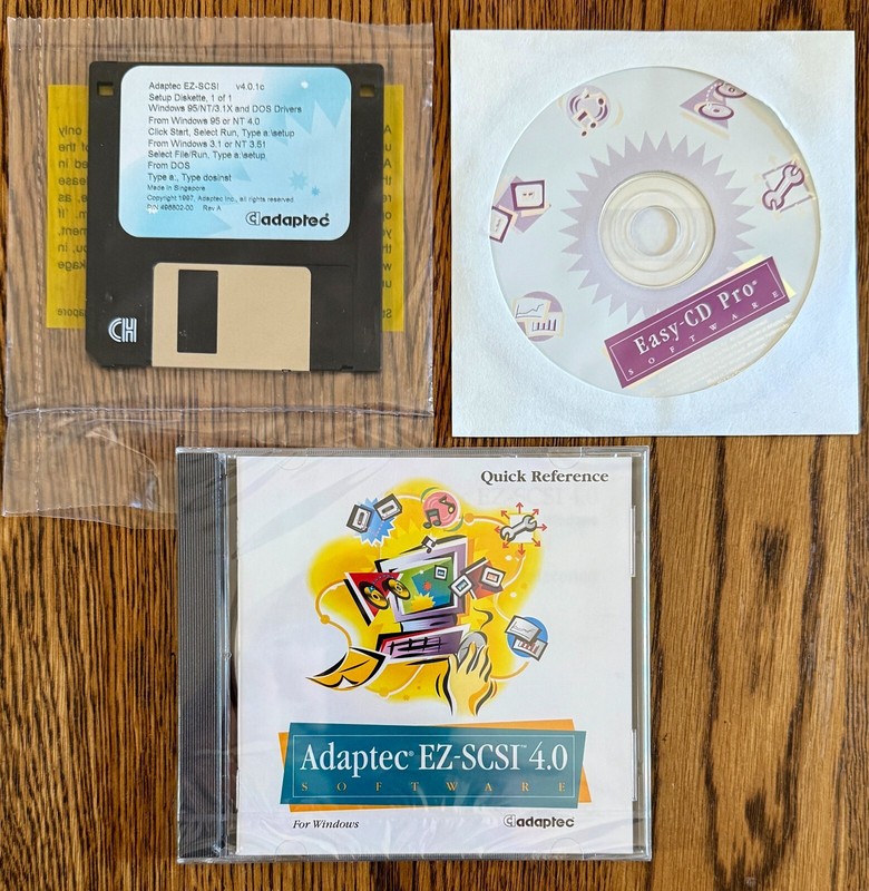 Adapted EZ-SCSI 4.0 Software For Windows Quick Reference + Floppy + CD