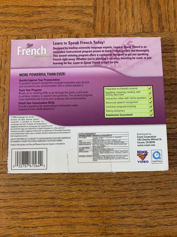 Learn To Speak French Computer Software gallery