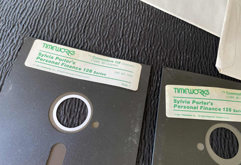 Commodore 128 Sylvia Porter Personal Finance Series Timeworks 1984 Side 1 & 2 gallery