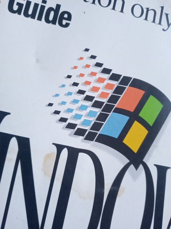 Early Vintage Microsoft Windows For Workgroups & MS-DOS Book Printed USA in 1994 gallery