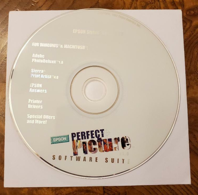 Epson Perfect Picture Software Suite Epson Stylus Color 600 CD-ROM – Windows/Mac