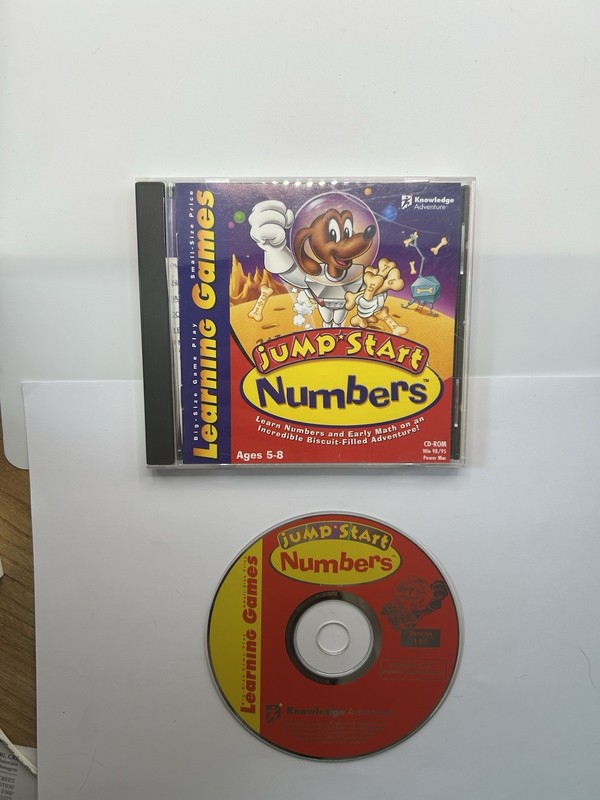 Jump Start Numbers CD ROM Math Skills Learning Games Age 5-8 Win 98/95