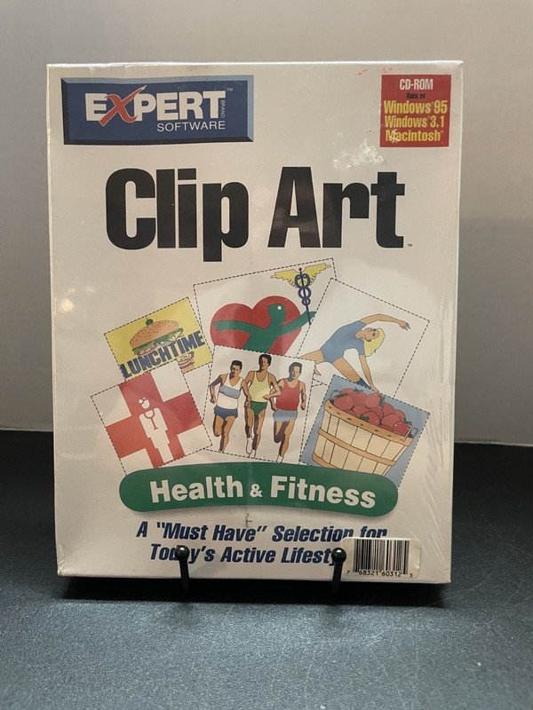 Health & Fitness Clip Art Cd-Rom – New/Sealed