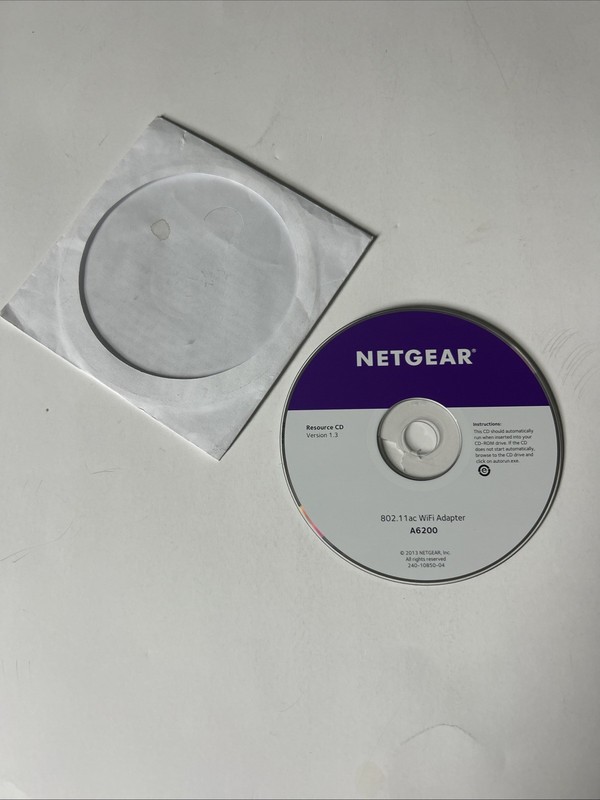2013 Version 1.3 NETGEAR 802.11ac ADAPTER DRIVERS Resource CD-ROM WI-FI