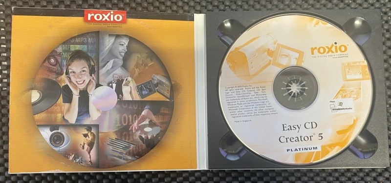 VINTAGE SOFTWARE | Roxio Easy CD Creator 5 - Platinum Version | WITH INSTALL KEY gallery