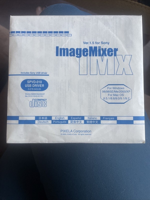 SPVD-010 USB Driver Image Mixer Version 1.5 For Sony