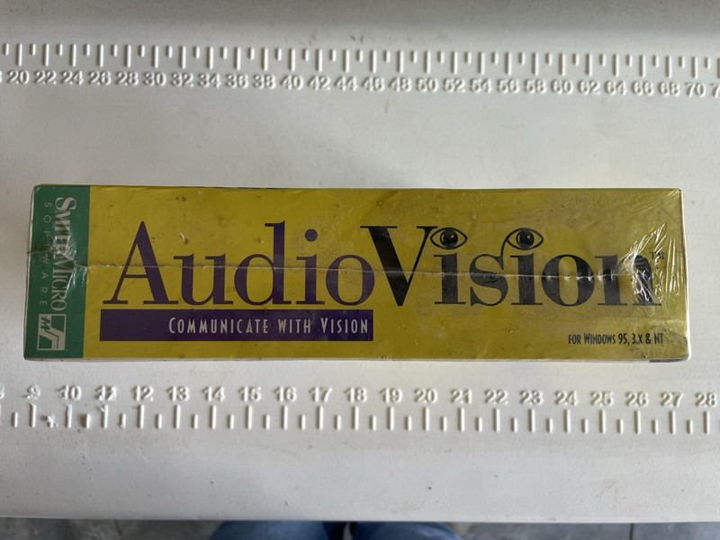 RARE Sealed SmithMicro AudioVision Software Windows 95 3.1 NT Vintage 1996 gallery