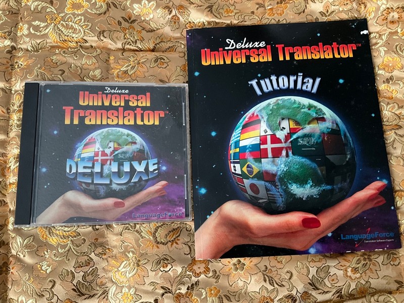 Deluxe Universal Translator Software CD w Manual LanguageForce 2000 PC