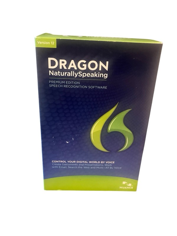 Nuance Dragon NaturallySpeaking 12 Premium for Windows w/ Mic
