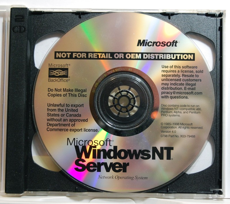 WINDOWS NT Server 4.0 Server with FrontPage 98 with CD Key – New Unused