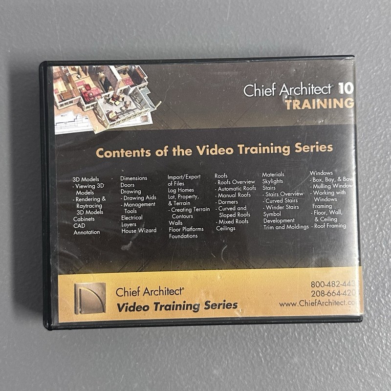 Chief Architect 10 Professional Design Drafting Software Training CD ROM SET gallery