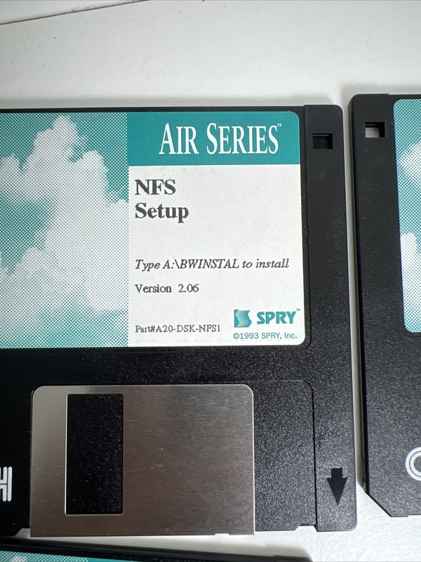Lot of 5 AIR SERIES®AIR Setup Floppy Diskettes , 1993, Vintage gallery