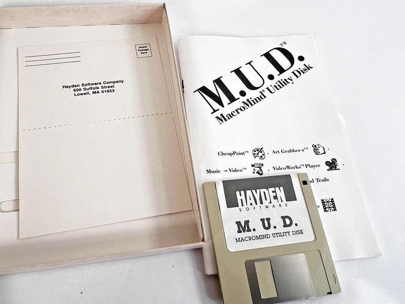 Vintage M.U.D. MacroMind Utility Disk Apple Macintosh Hayden Software 3.5 Floppy gallery