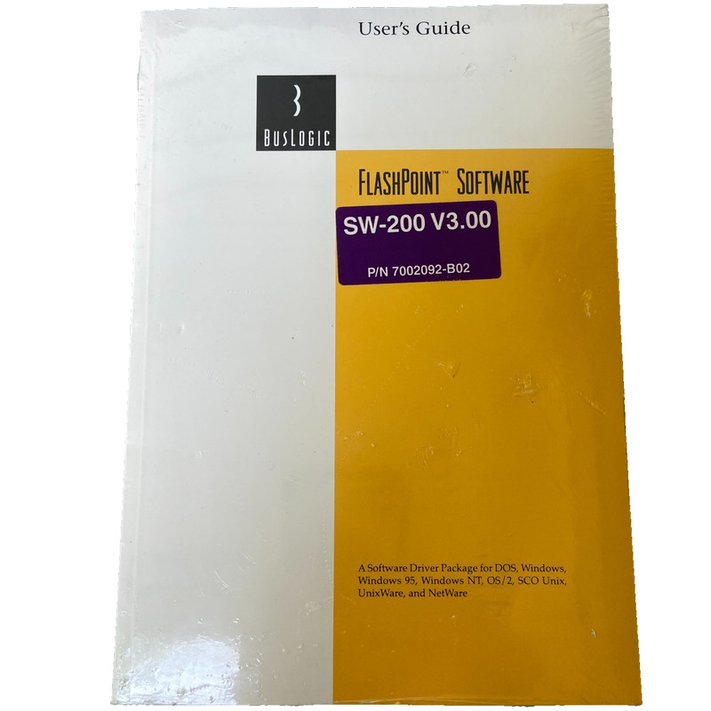 New BusLogic FlashPoint Software Users Guide SW-200 V3.00 DOS Windows 95 NT OS/2