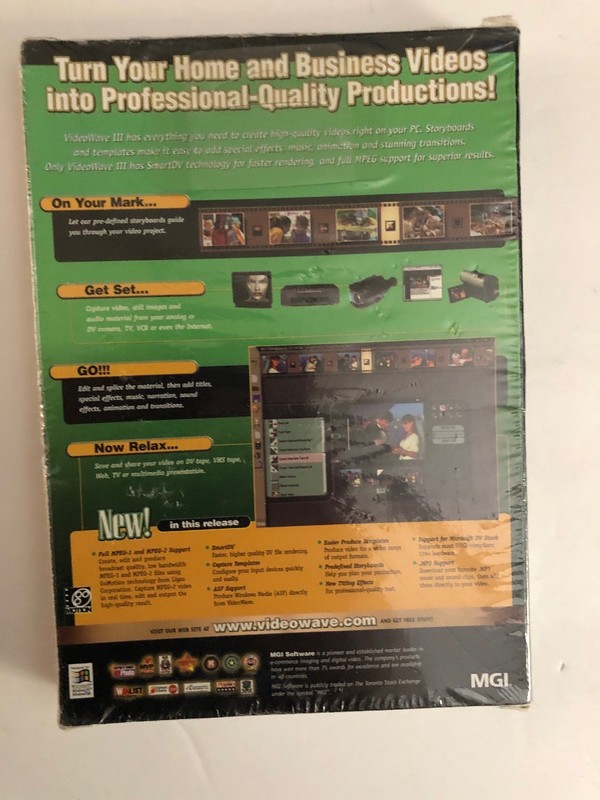 MGI VideoWave III-PC CD digital video camcorder transfer editing effects toolS gallery