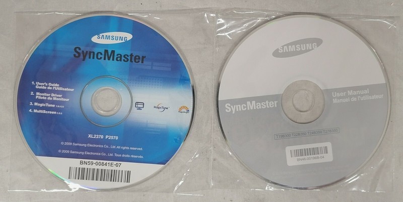 Samsung SyncMaster Software – User’s Guide/Driver/Misc BN59 & User Manual BN46