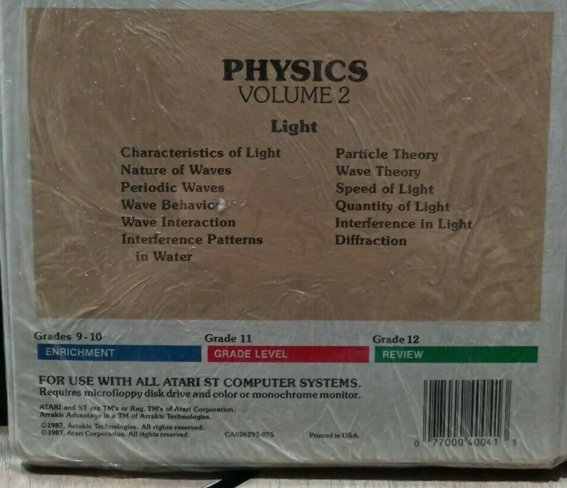 Physics, Volume 2 for Atari Scholastic Series ST ARRAKIS ADVANTAGE gallery