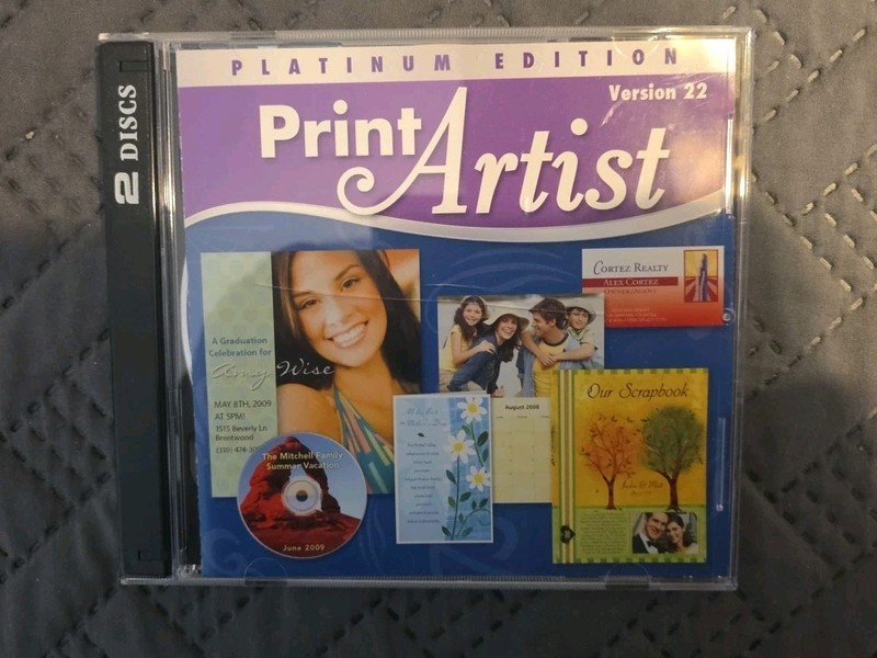Print Artist Platinum Edition 25 Media CD Sealed
