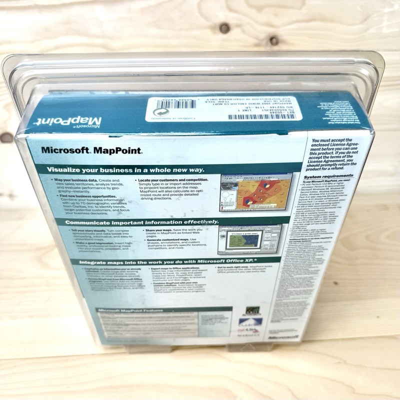 Microsoft MapPoint Version 2002 New Unopened Mapping & Data gallery