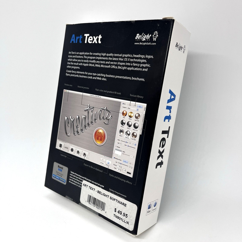 Art Text by BeLight Mac Graphic Design Software Big Box + CD Key gallery