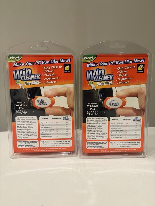 Win Cleaner USB-One Click, Fast & Easy Computer Clean, Optimize, Repair Lot of 2 gallery