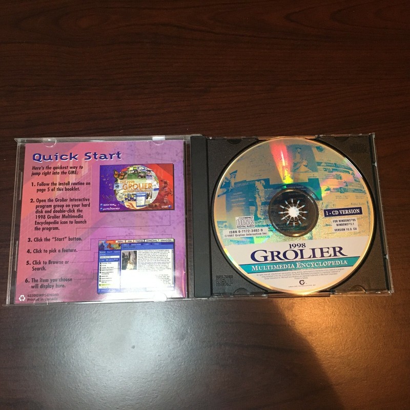1998 Grolier Multimedia Encyclopedia CD for Windows 3.1 and Windows 95  gallery