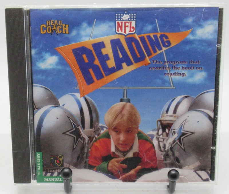 HEAD COACH: NFL READING PC CD-ROM LEARNING GAME, FOOTBALL FACTS STATS AGES 9-13