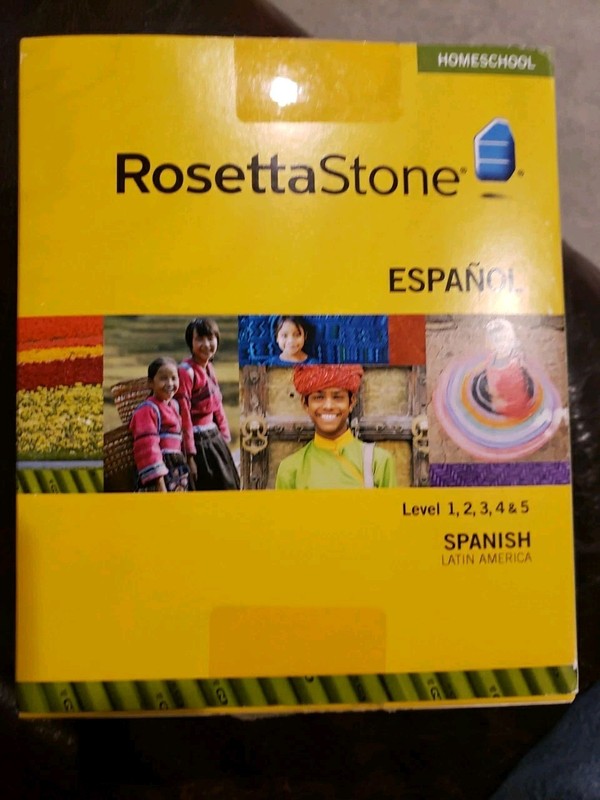 Rosetta Stone Español Spanish Version 3 Level 1, 2, 3,4 & 5 Homeschooling Ed