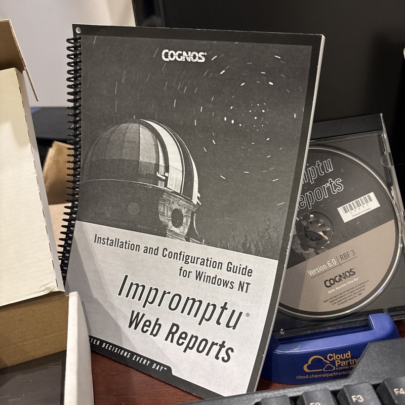 BRAND NEW IN BOX. COGNOS Impromptu Web Reports. Version 6.0 RBF 3. CD And Docs gallery