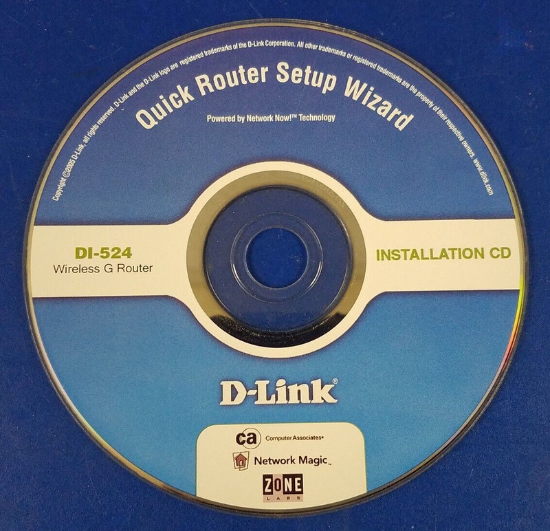 ⭐️⭐️⭐️⭐️⭐️ D-Link DI-524 Quick Router Setup Wizard Installation Disc CD