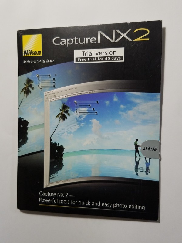 Nikon Capture NX 2 Camara Software CD Trial Version Windows & Mac Computer