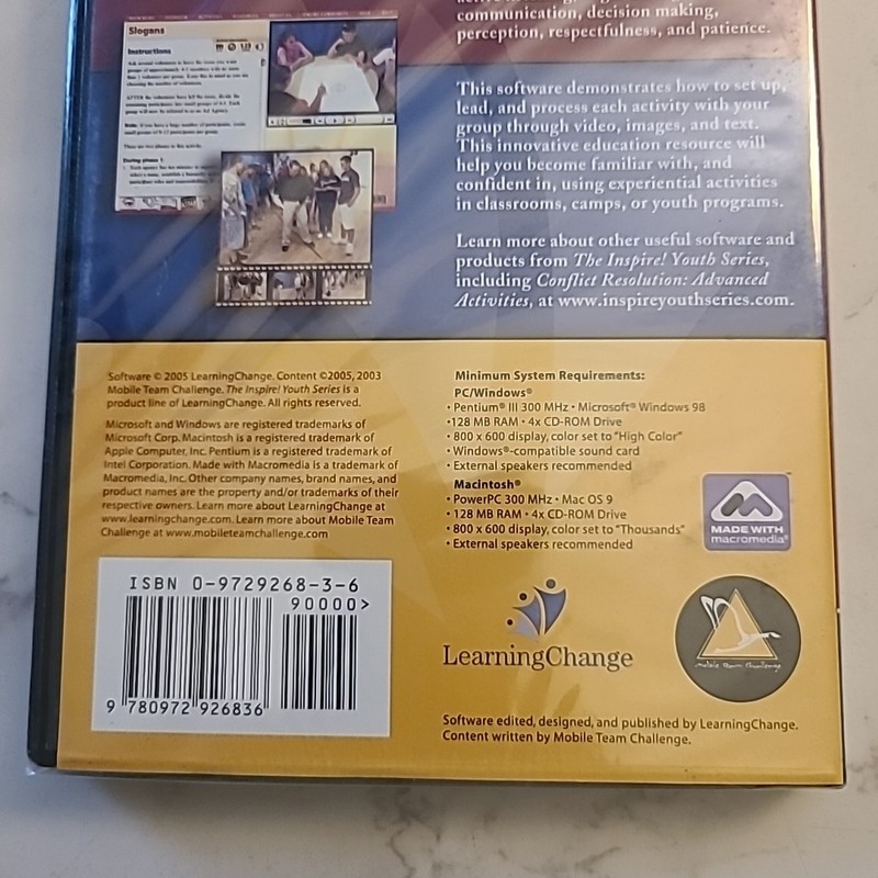 Conflict Resolution Initiating Beginning Activities CD ROM Inspire Youth Series gallery