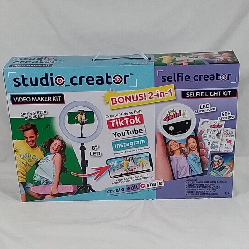 Studio Creator 2-in-1 Bonus Set Video Maker & Selfie Light Kit–FREE SHIPPING!!!