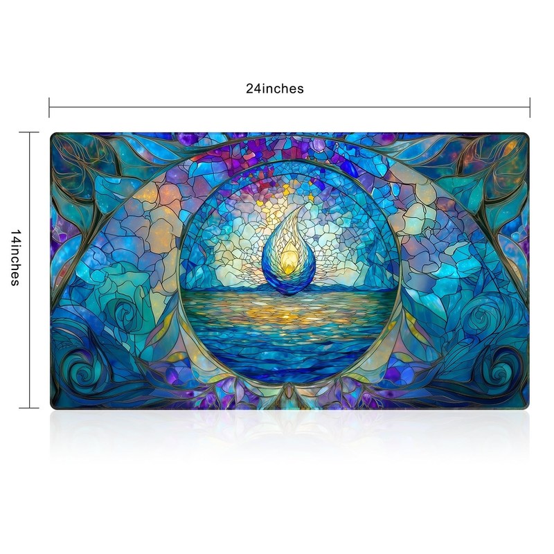 Katomula MTG Playmat TCG Card Game Playmat Stitched Edge Non-Slip Rubber 24x14 I gallery