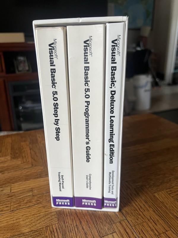 Microsoft Visual Basic 5.0 Deluxe Learning Edition Complete Box Set Books CD-ROM gallery