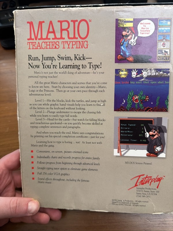 1992 IBM PC “Mario Teaches Typing” - Big Box gallery