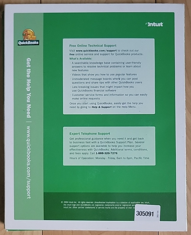 Intuit QuickBooks 2005 Pro Edition Small Business Software Win 98/2000/XP READ gallery