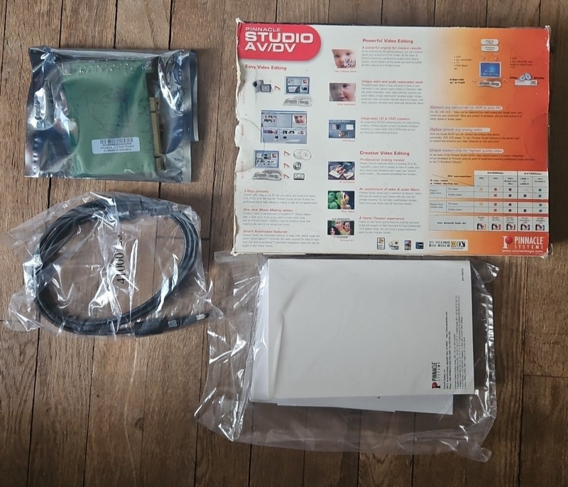 Pinnacle Studio 9 AV/DV NTSC Video Editing Software PCI Slot Compatible new NOB gallery