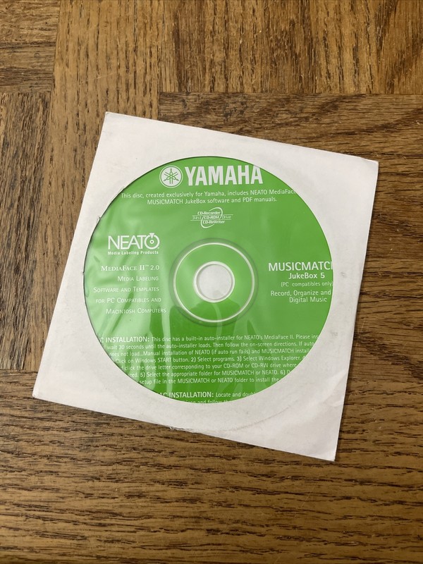 Yamaha Neato PC Software
