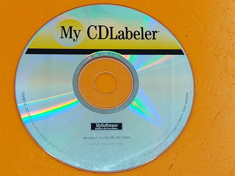 ⭐️⭐️⭐️⭐️⭐️ My Software CDLabeler CD Disc for Windows 95/98/ME/NT/2000