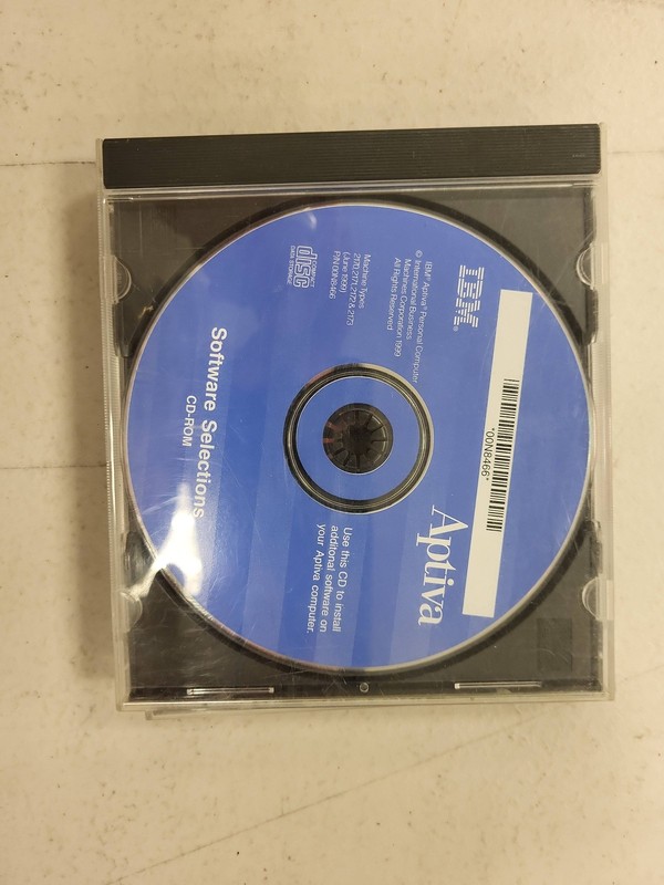 IBM Aptiva Software Selections CD-ROM June 1999 P/N 00N8466 2170 2171 2172 2173