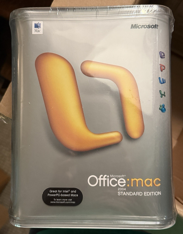 Lot of 6 ! Microsoft Office:mac 2004 Standard Edition for Mac CD, English